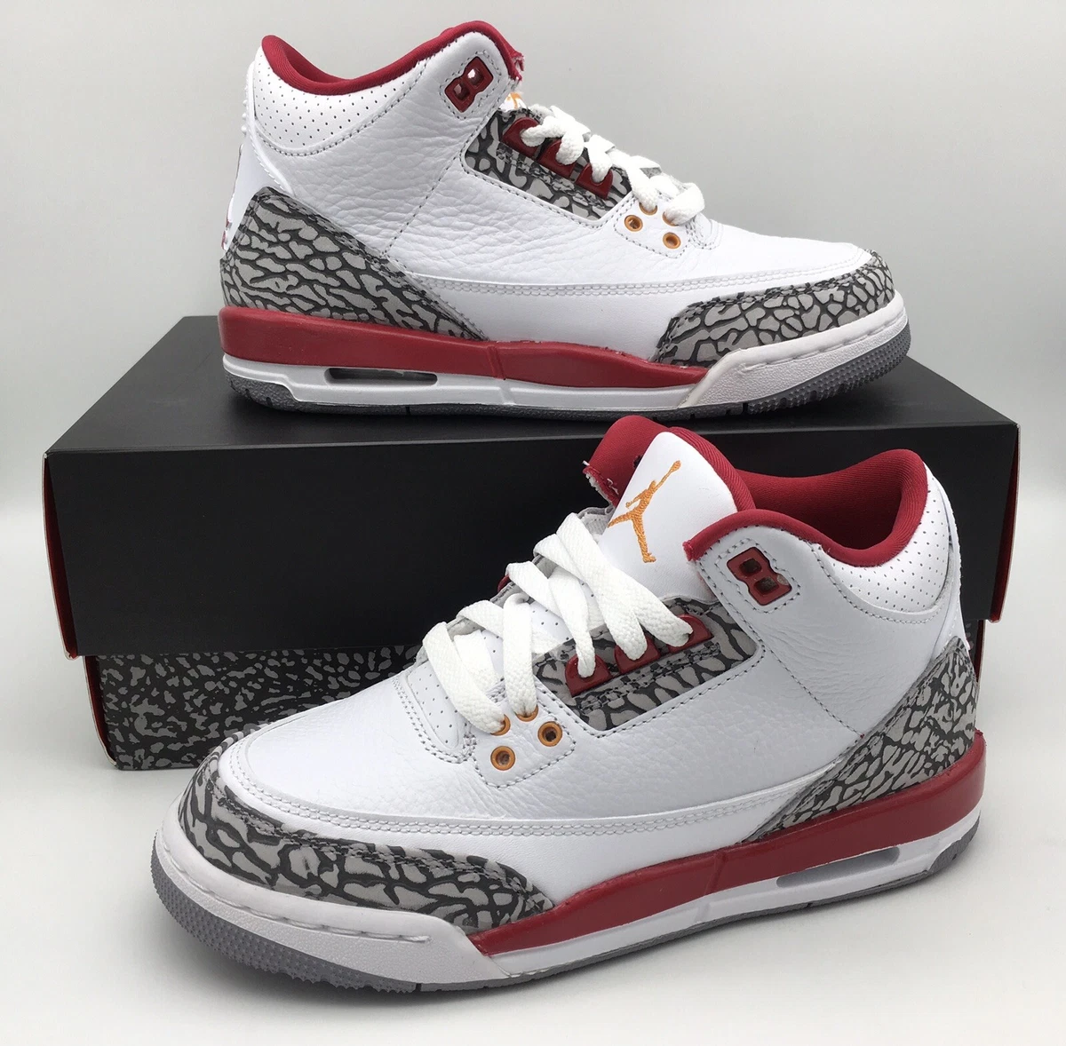 Jordan 3 Retro Cardinal (GS) Kids' - 398614-126 - US