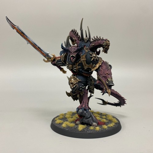 1 Príncipe Demonio De Caos Pintado Warhammer 40K Herejes Astartes Legión Negra - Imagen 4 de 10