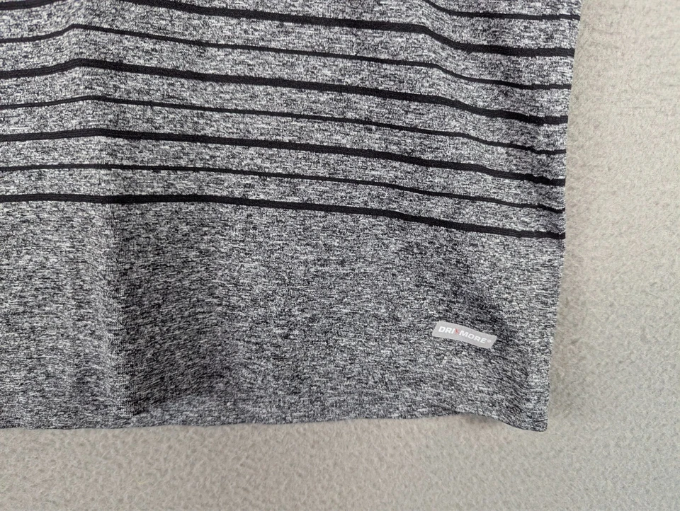 Danskin теперь Dri больше серый в полоску бритвы назад Майка Activewear свободного кроя Sz M - Изображение 3 из 4