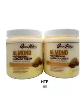 Queen Helene Almond Professional Massage Cream 15 oz Each - 2 PACK - New
