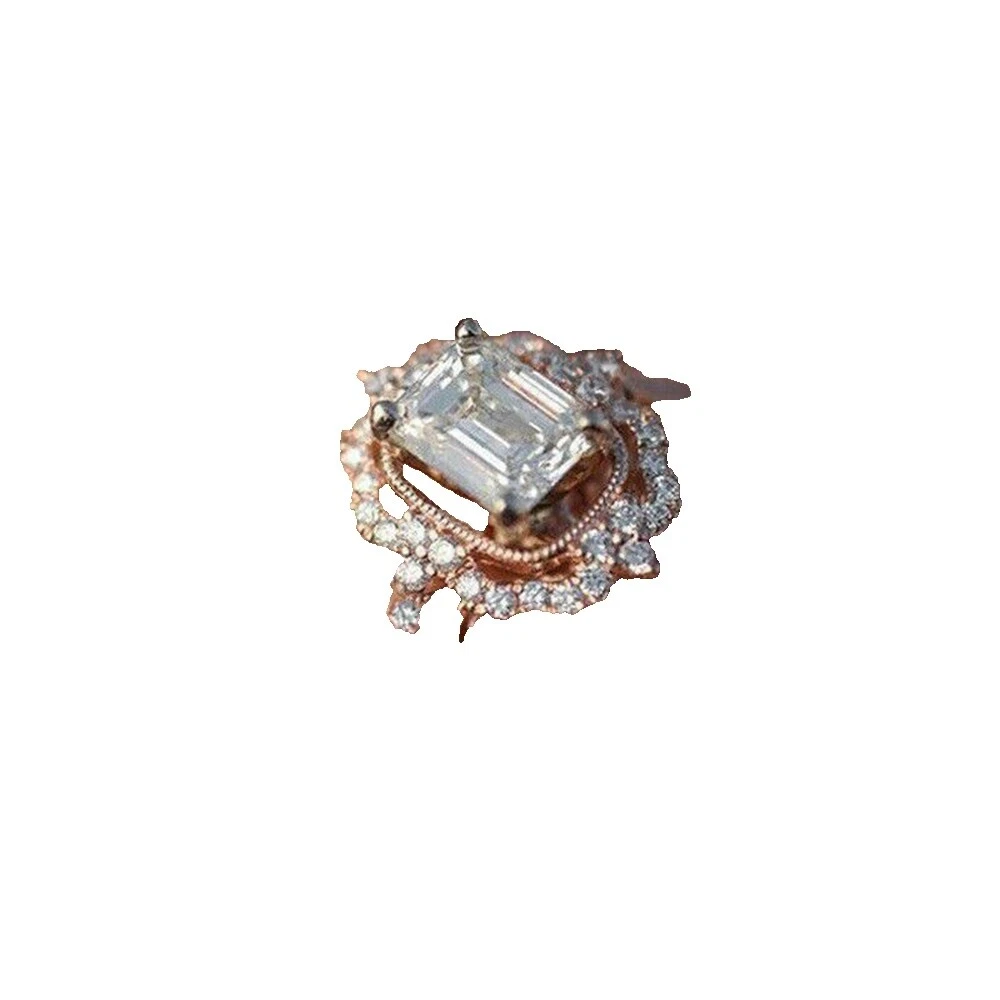 Sapphire Stone Rose Gold Filled Fashion Jewelry