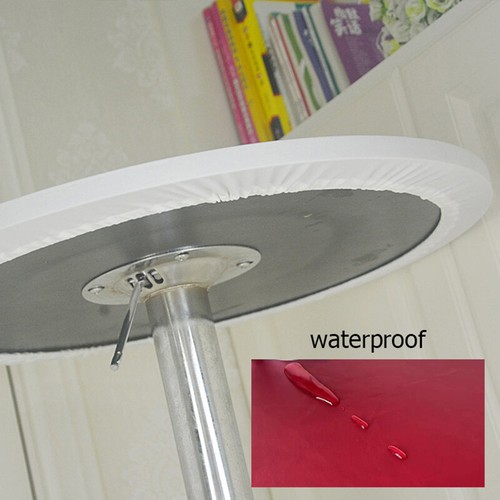 Round Waterproof Table Cover Cloth Elastic Fitted Tablecloth Oil Proof Protect ⁿ - Picture 8 of 17
