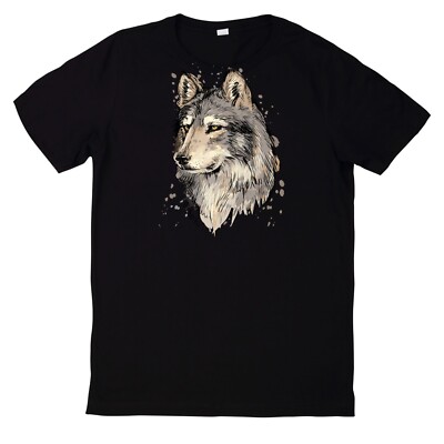 Wolf Theme Lone Wolf Husky T-Shirt Outdoor Gift Cotton
