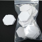  X75 - Blank 2” Hexagon Hex Board Game Tiles Markers D&D Uncoated 1mm