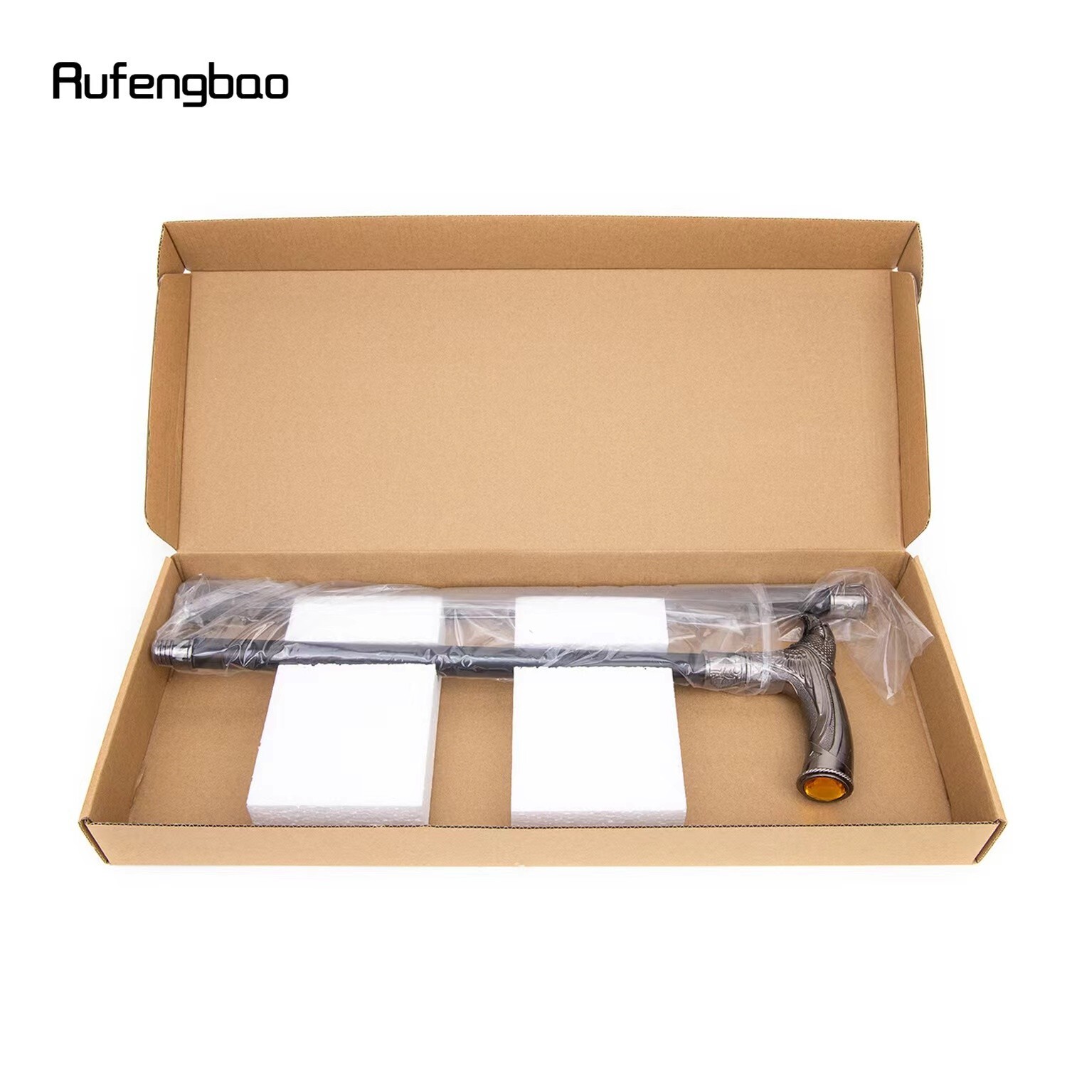 Antique Solid Eagles Head Handle Walking Stick Ca… - image 9