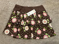 NEW GYMBOREE PINK GREEN BROWN FLORAL SKORT GIRLS SIZE 9