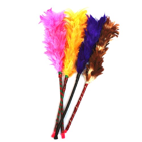 Multicolor-Feather-Duster-Plastic-Handle-Turkey-Office-Home-Sofa-Cleaner-JX
