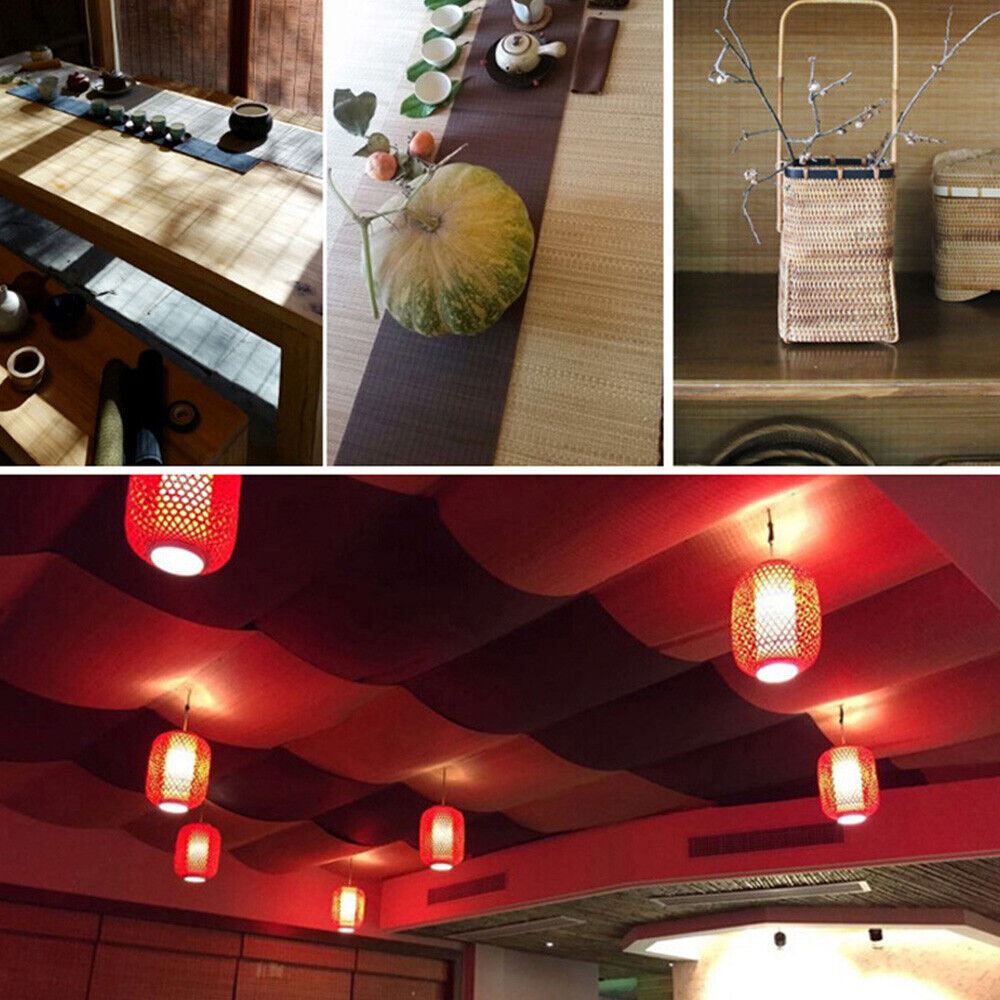 Bamboo Eastern Tableware Wood Dining Table Runner Tablemat Kungfu Tea