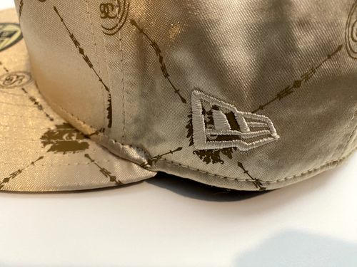 ES Skateboarding New Era Fitted Hat Cap Supreme 7 1/2 Gold Satin - 第 6/10 張圖片