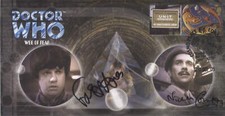 NICHOLAS COURTNEY & FRAZER HINES- Doctor Who GENUINE AUTOGRAPHED COVER NICHOLAS COURTNEY & FRAZER HINES- Doctor Who GENUINE AUTOGRAPHED COVER