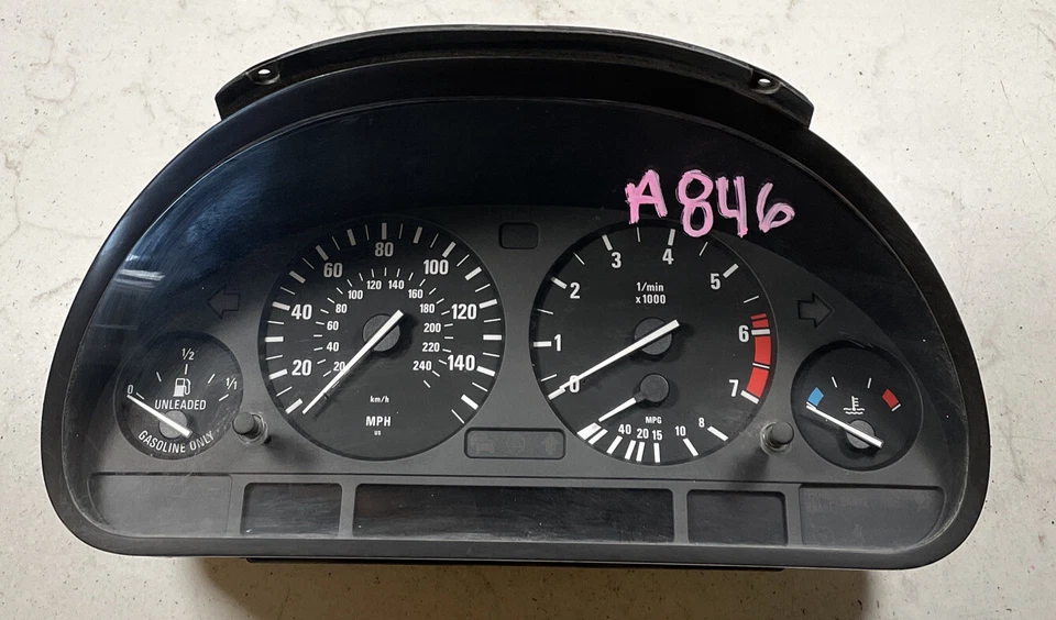 Cuadro de instrumentos velocímetro BMW 740i 1995-2001 166 k millas 62,11-6 942 178 Foto 4 de 4