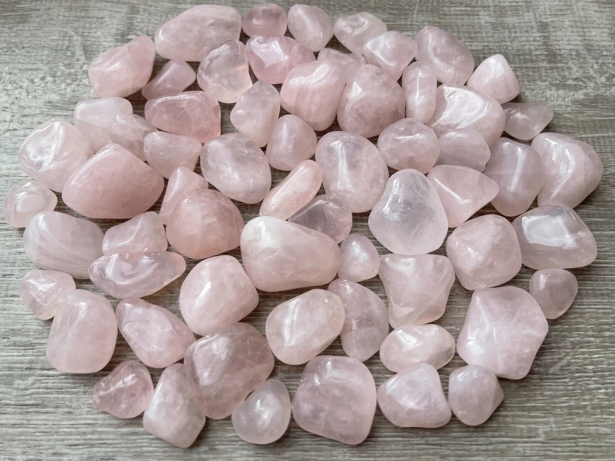Grade A Medium Rose Quartz Tumbled Stone 0.75 1.25