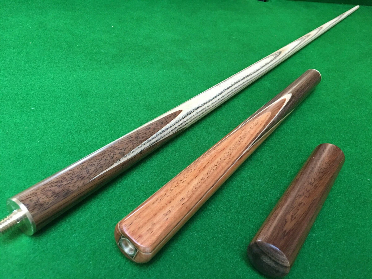 57 Inch Handmade 3 4 Ash Snooker Cue with Rosewood Butt and 8.5mm tip