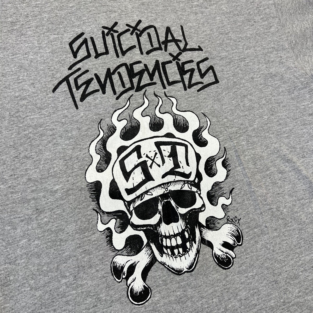 Rare Vintage Suicidal Tendencies Skull Crossbones SxT Tour T Shirt