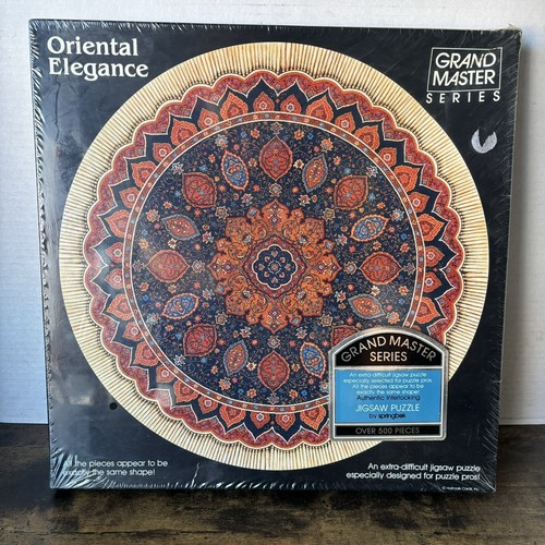 RARE Springbok Circular Jigsaw Puzzle Grand Master Series Oriental Elegance 500+ - Picture 2 of 12