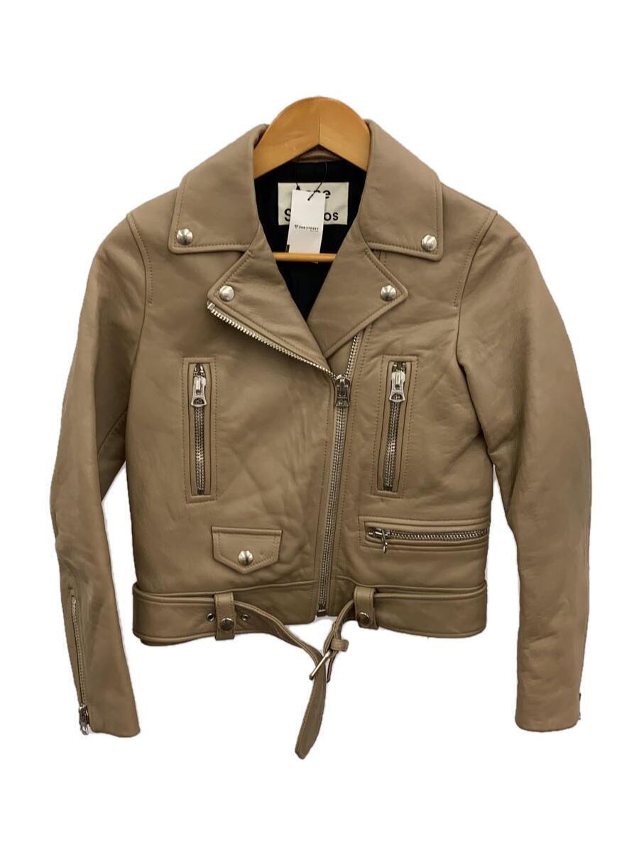Acne Studios double riders Jacket leather sheepskin brown 32 Used