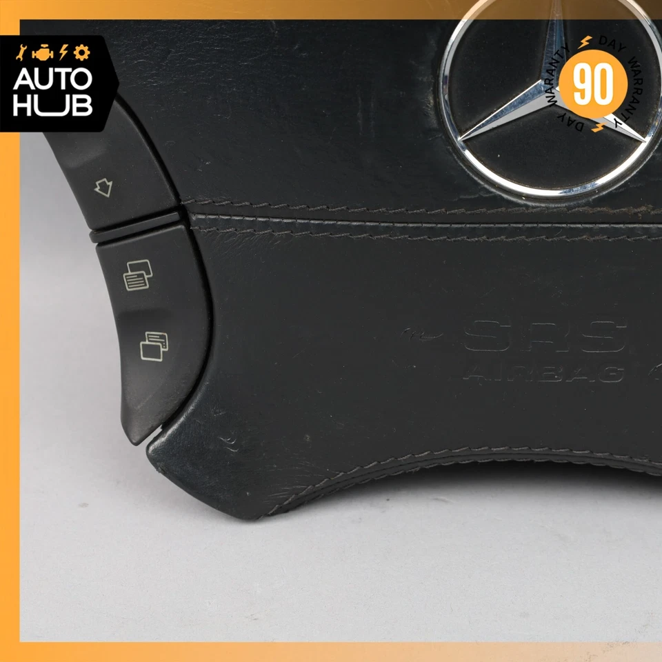 00-06 Mercedes W220 S600 CL600 S65 AMG Volante Airbag Negro OEM Foto 4 de 4