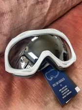 Outdoor Master Ski Snowboard Goggles OTG Tinted Adjustable White Headband New