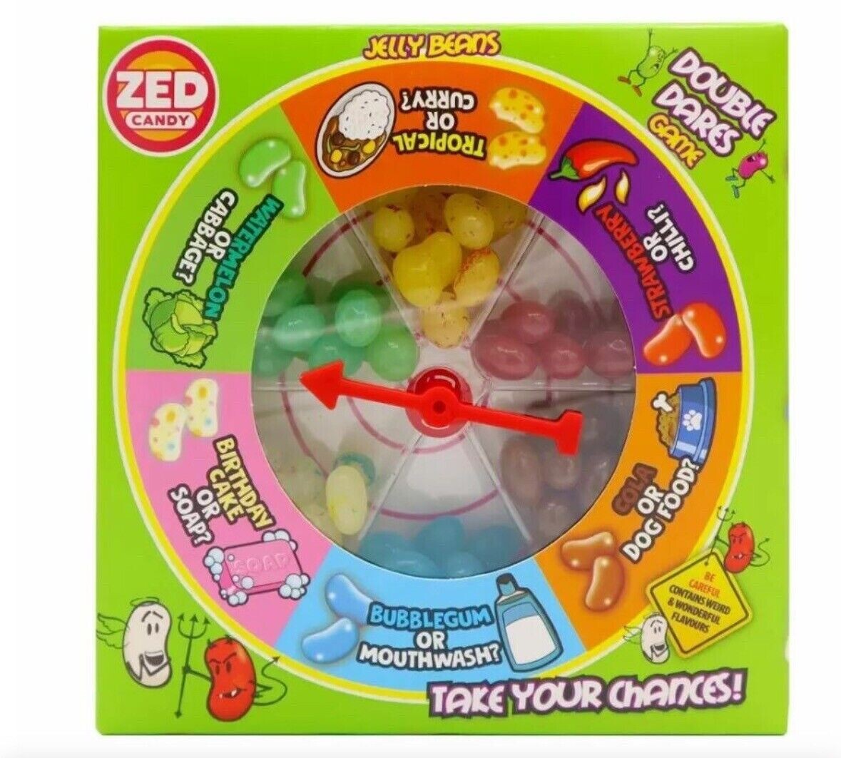 DOUBLE DARES JELLY BEAN KID GAME GOOD AND BAD FLAVOURS SPIN THE WHEEL