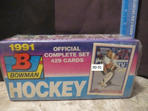 1991-92 BOWMAN HOCKEY FACTORY SEALED SET OF 429 CARDS MINT (LECLAIR ROOKIE) - Picture 3 of 5