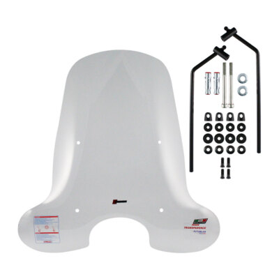 Parabrezza Alto Per Moto - Aste Cromate, H.730xL.725, Spessore 3mm - Foto 8