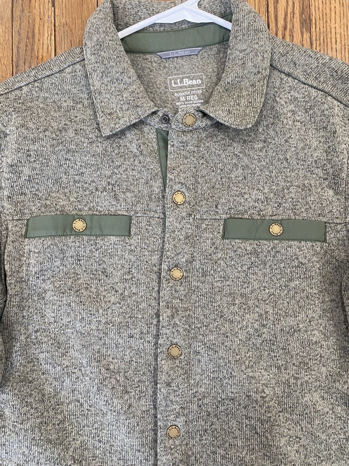 Men's Bean's Sweater Fleece Shirt Jac eBay