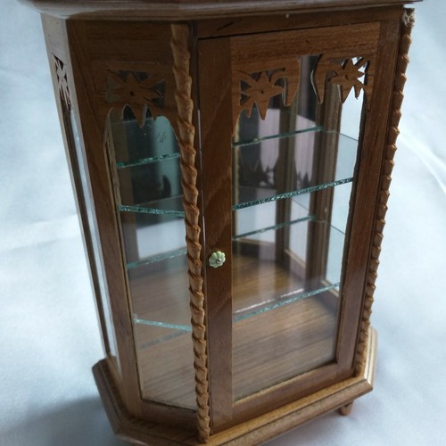 Vintage Teak Wood Cabinet Small Thai Craft Handmade Carved Cupboard Furniture - Picture 26 of 30