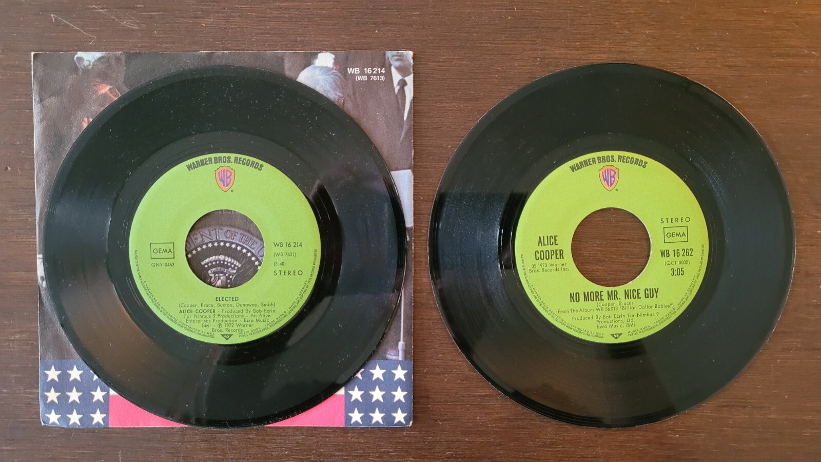 Alice COOPER 2x 7" Singles No More Mister Nice Guy/Rapid And Freezin