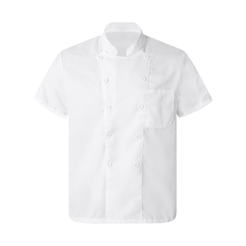 Mens Womens Long Sleeve Chef Jacket Coat Restaurant Kitchen Cook Shirt Work Tops - Picture 49 of 53