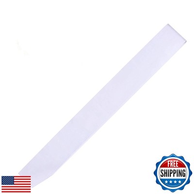DJDZ 4 Pack White Blank (Plain) Satin Sash Party Accessory for Party,Wedding 