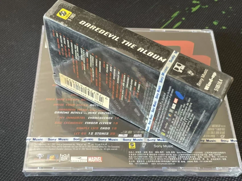 Daredevil O.S.T Evanescence China First Edition CD + CASSETTE Sealed Very Rare Foto 4 de 4