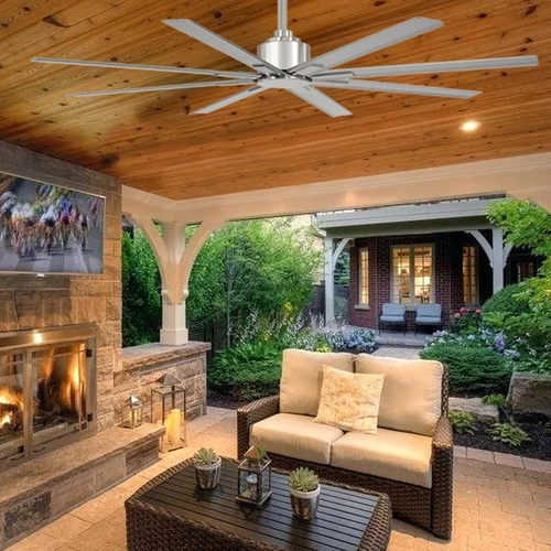 Xtreme H2O 65" Outdoor Ceiling Fan with DC Motor - Silver Brushed Nickel Finish - Picture 6 of 9