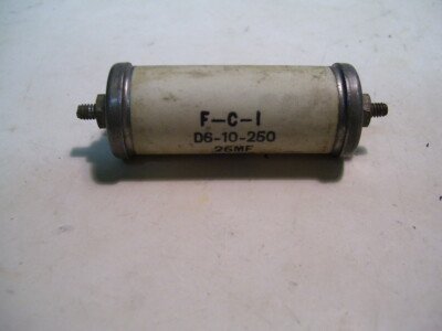 FCI FILM CAPACITOR INC D6-10-250 POLYSTYRENE .25UF 1KVDC  P3682