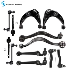 12PCS Front Upper & Lower Control Arms Tie Rod End For FORD FUSION MERCURY MILAN