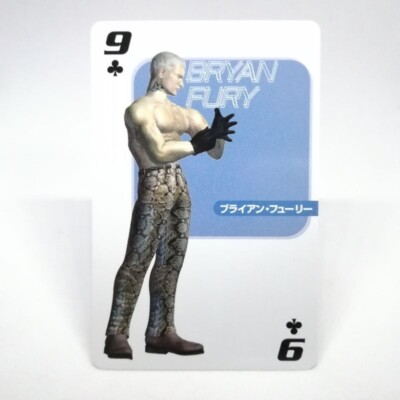 9 BRYAN FURY Kleeblatt Tekken 3 Spielkarten Orico Karte Not for Sale Namco