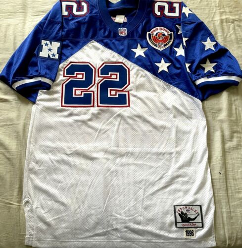 Emmitt Smith AUTHENTIC Mitchell & Ness 1996 NFC Pro Bowl stitched jersey Cowboys - Picture 2 of 3