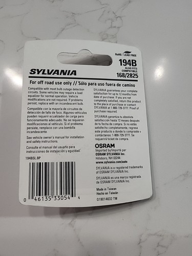 Sylvania Premium LED light 194 Blue One Bulb Interior Map Replace Lamp - Picture 3 of 3