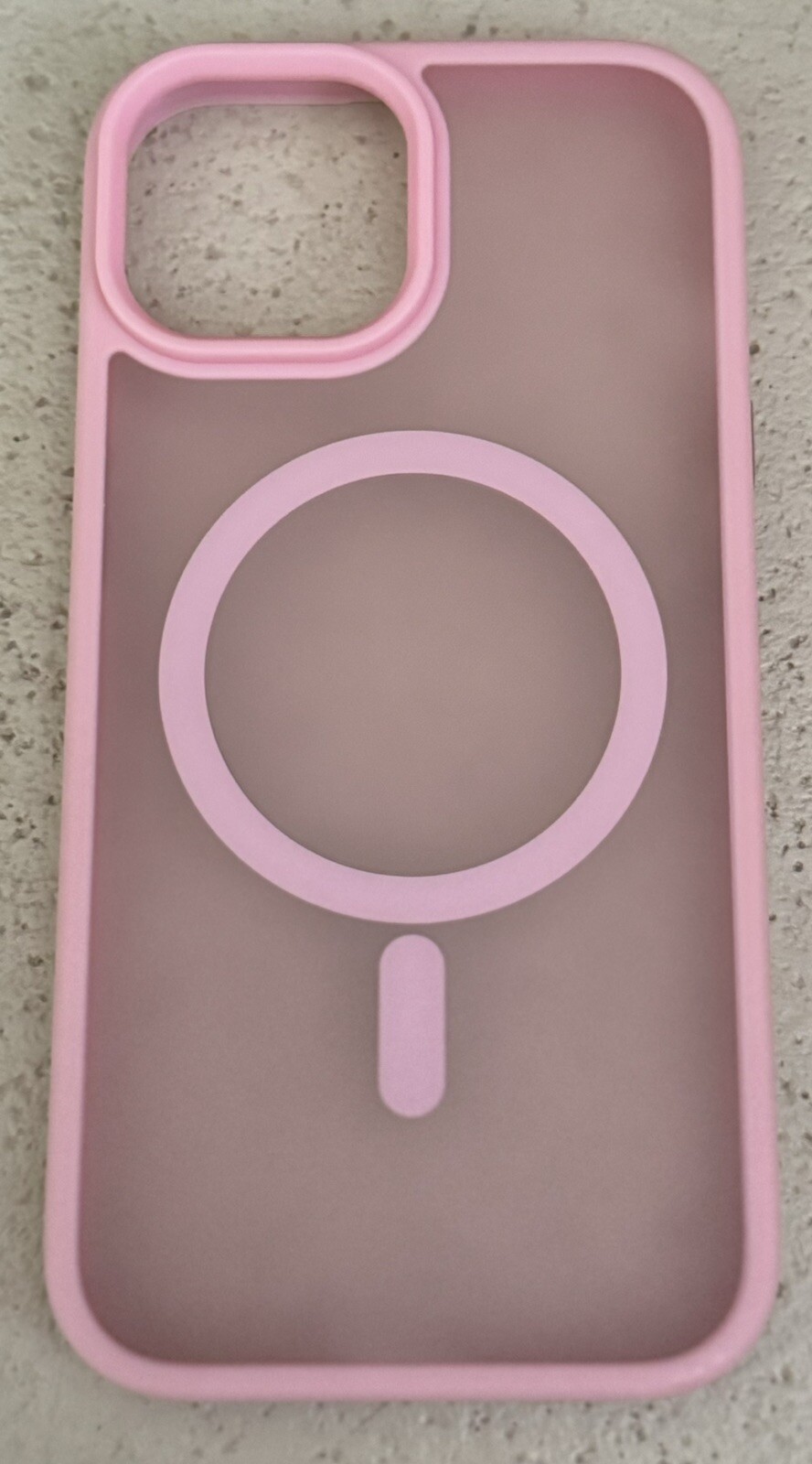 Casekoo Magicstand iPhone 15 Case Pink w/Customizable Stickers MagSafe NEW-image