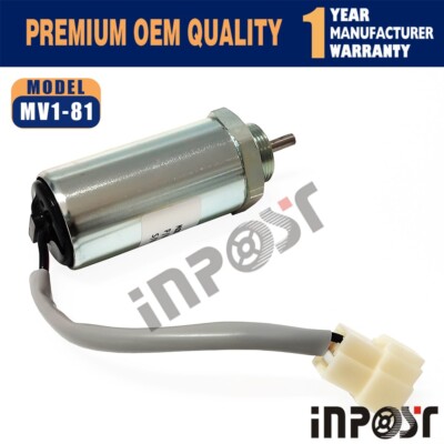 New 12V Fuel Shutoff Solenoid MV1-81 for Isuzu Engine 4LE2 Hitachi