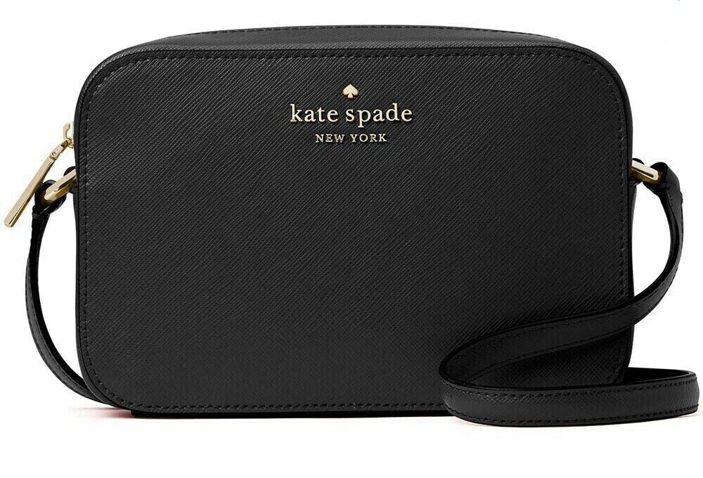 Kate Spade Staci Women's Crossbody Mini Camera Bag Leather Black