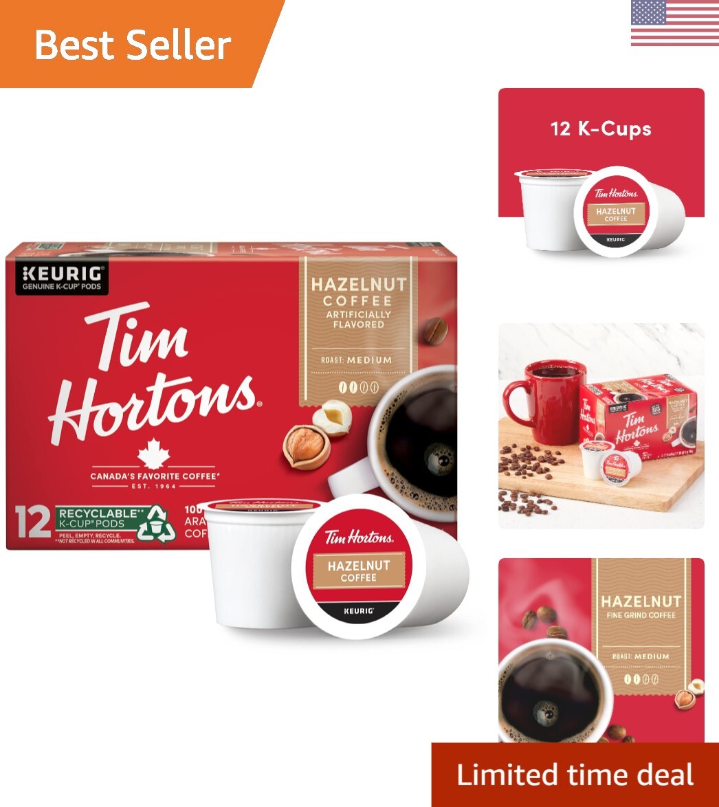 Medium Roast Hazelnut Flavored Coffee 12ct K-Cup Pods