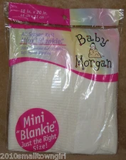 Vintage (Original) Baby Morgan White Mini Blanket