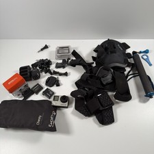 GoPro HERO4 Silver Bundle 2 Batteries Charger Case Mounts Tested Works