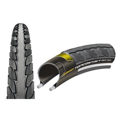 Continental Fahrrad Reifen TopContact II Faltbar 28x1.60'' 42-622 Schwarz Reflex