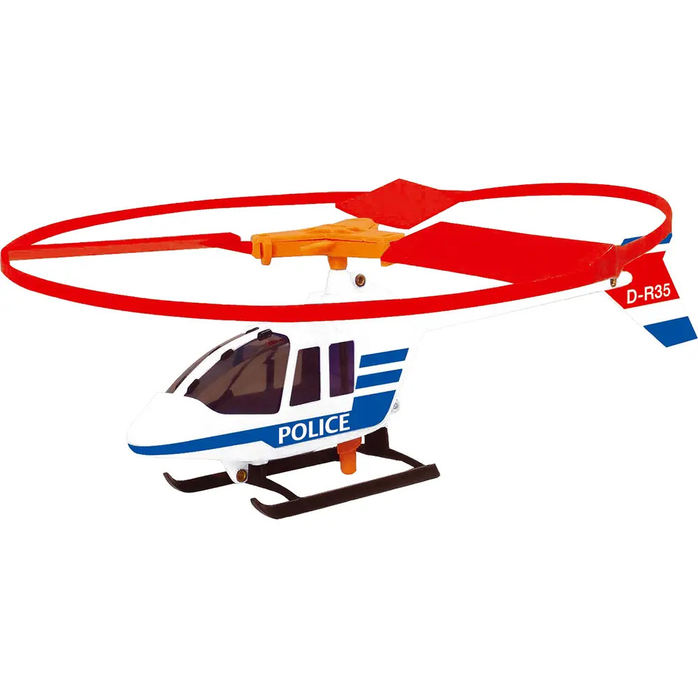 Günther Flugspiele Blau/Weiss Freiflugmodell Police Hubschra - Image 2