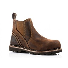 Buckler B1555SM Safety Dealer Work Boots Waxed Brown Steel Toe SRC HRO 6-13