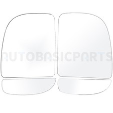For 2000-2005 Ford Excursion Upper Lower Towing Mirror Glass L R Side 4 Pcs For 2000-2005 Ford Excursion Upper Lower Towing Mirror Glass L R Side 4 Pcs