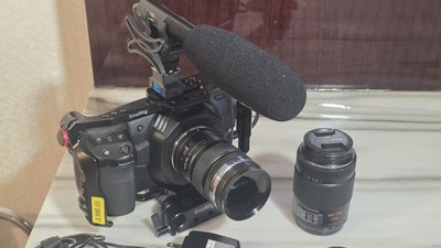 Blackmagic Design Pocket Cinema Camera 4K with lenses and extras