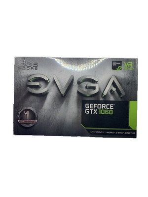  Graphic EVGA GeForce GTX 1060 3GB ACX 2.0 Single Fan DDR5 03G-P4-6160-KR SEALED