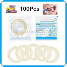 100Pc Disposable Soft Lip Dental Sterile Rubber Dam Cheek Retractor Mouth Opener